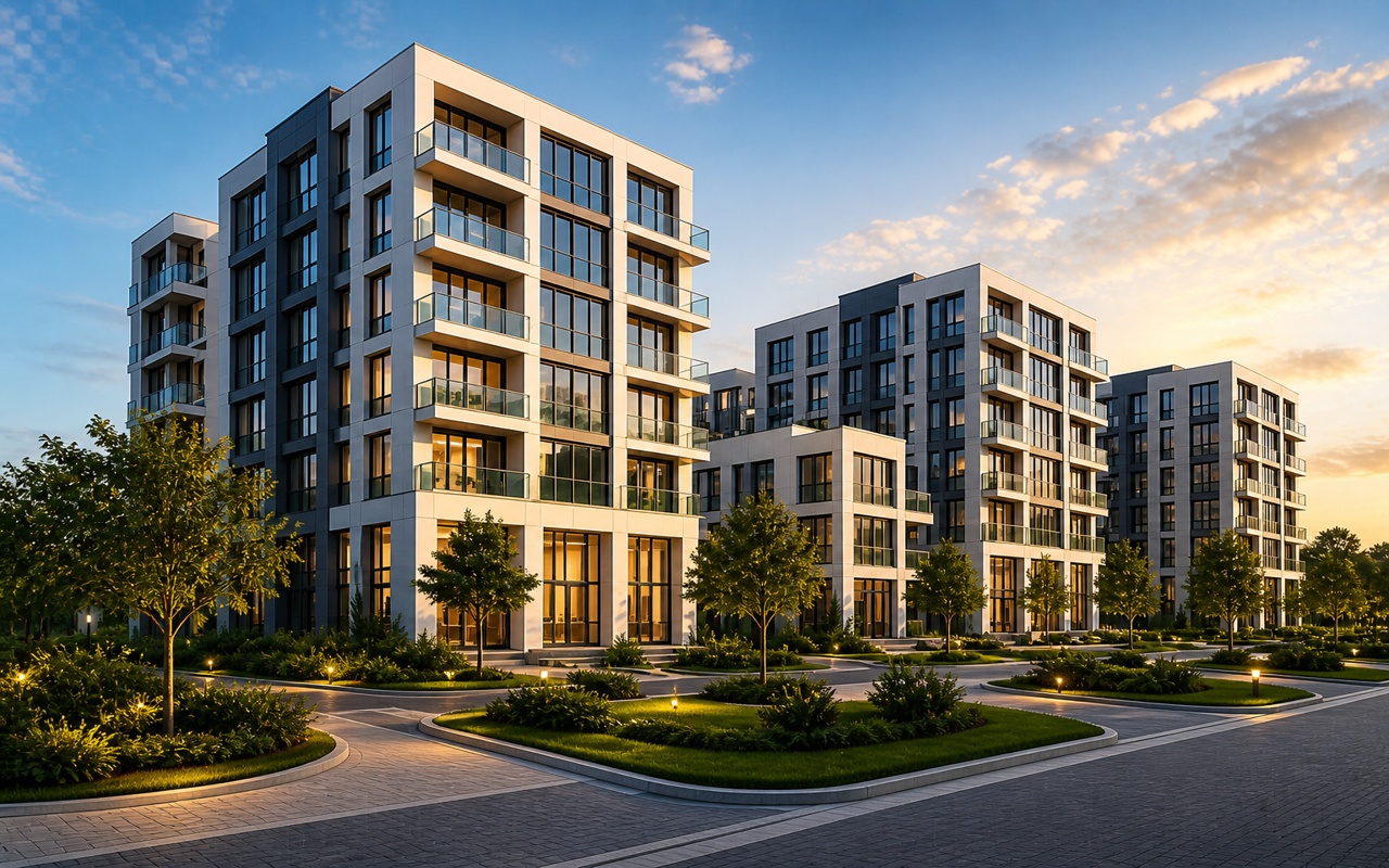 Modern apartman kompleksi - Gen-Work gayrimenkul danışmanlığı